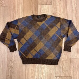 Zegna 🇮🇹 Argyle Wool 🐑 Crewneck Sweater